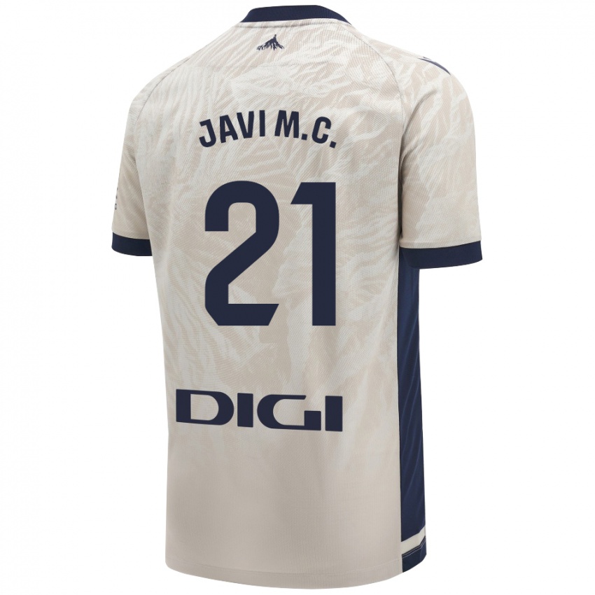 Niño Camiseta Javi Martínez #21 Gris Claro 2ª Equipación 2024/25 La Camisa Argentina