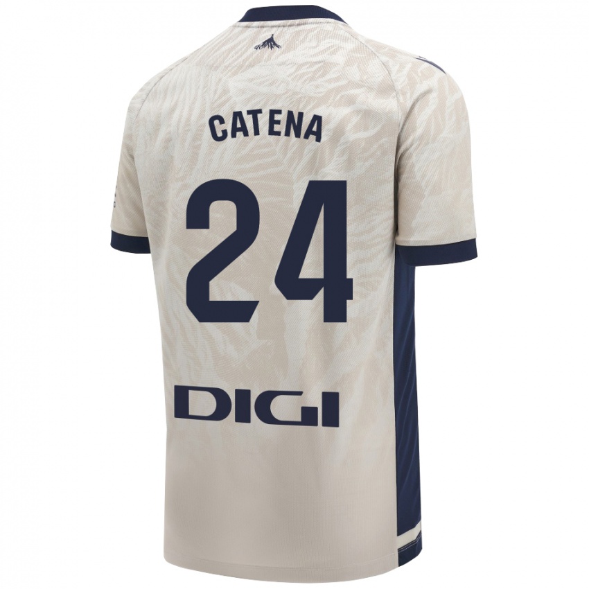 Niño Camiseta Alejandro Catena #24 Gris Claro 2ª Equipación 2024/25 La Camisa Argentina