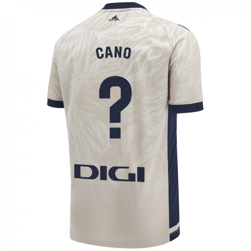 Niño Camiseta Javi Caño #0 Gris Claro 2ª Equipación 2024/25 La Camisa Argentina