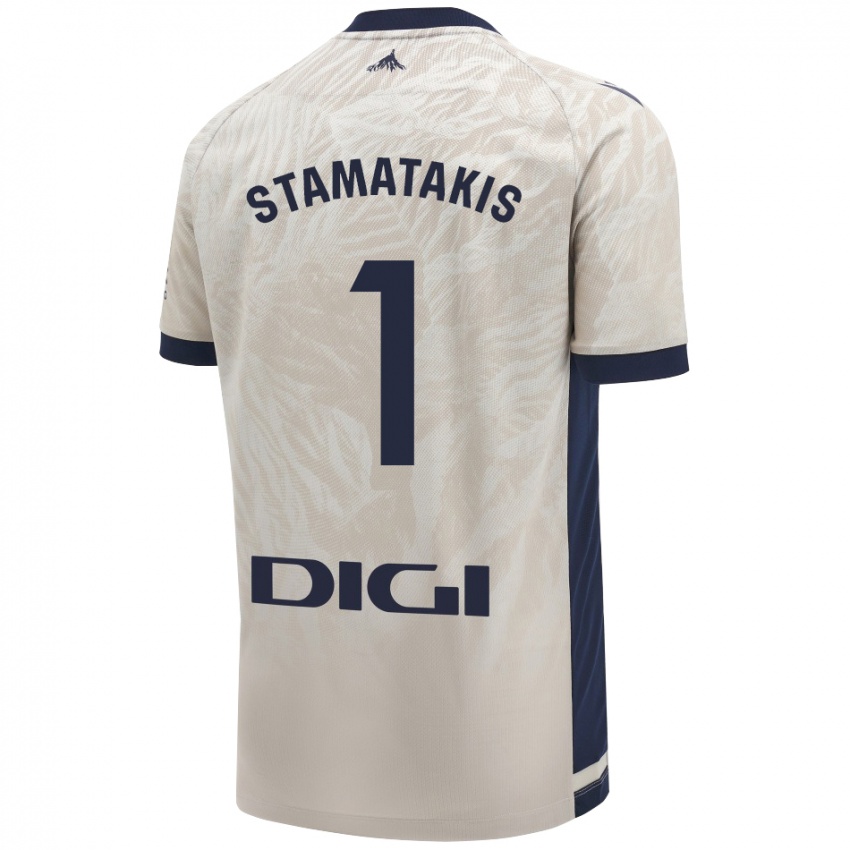 Niño Camiseta Dimitrios Stamatakis #1 Gris Claro 2ª Equipación 2024/25 La Camisa Argentina