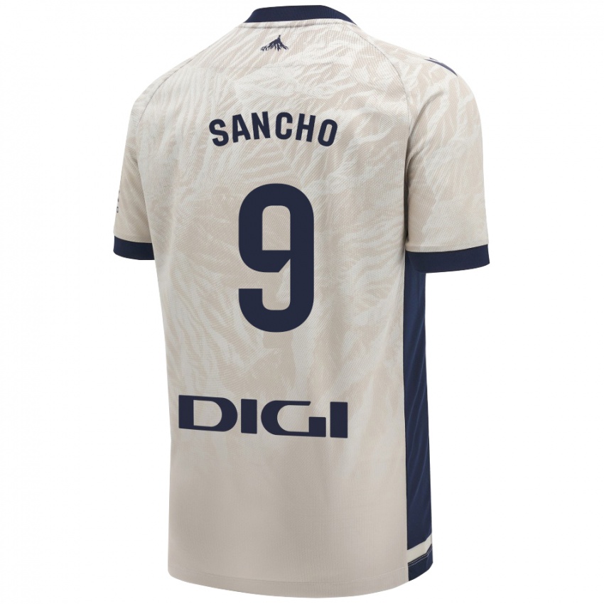 Niño Camiseta Dani Sancho #9 Gris Claro 2ª Equipación 2024/25 La Camisa Argentina