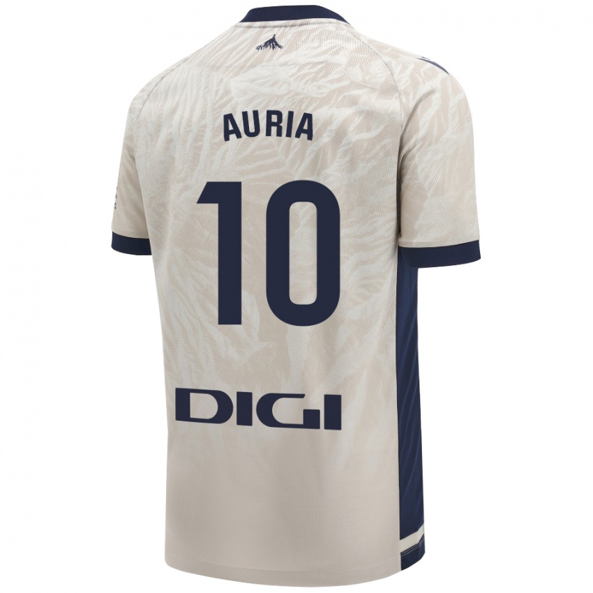 Niño Camiseta Miguel Auria #10 Gris Claro 2ª Equipación 2024/25 La Camisa Argentina