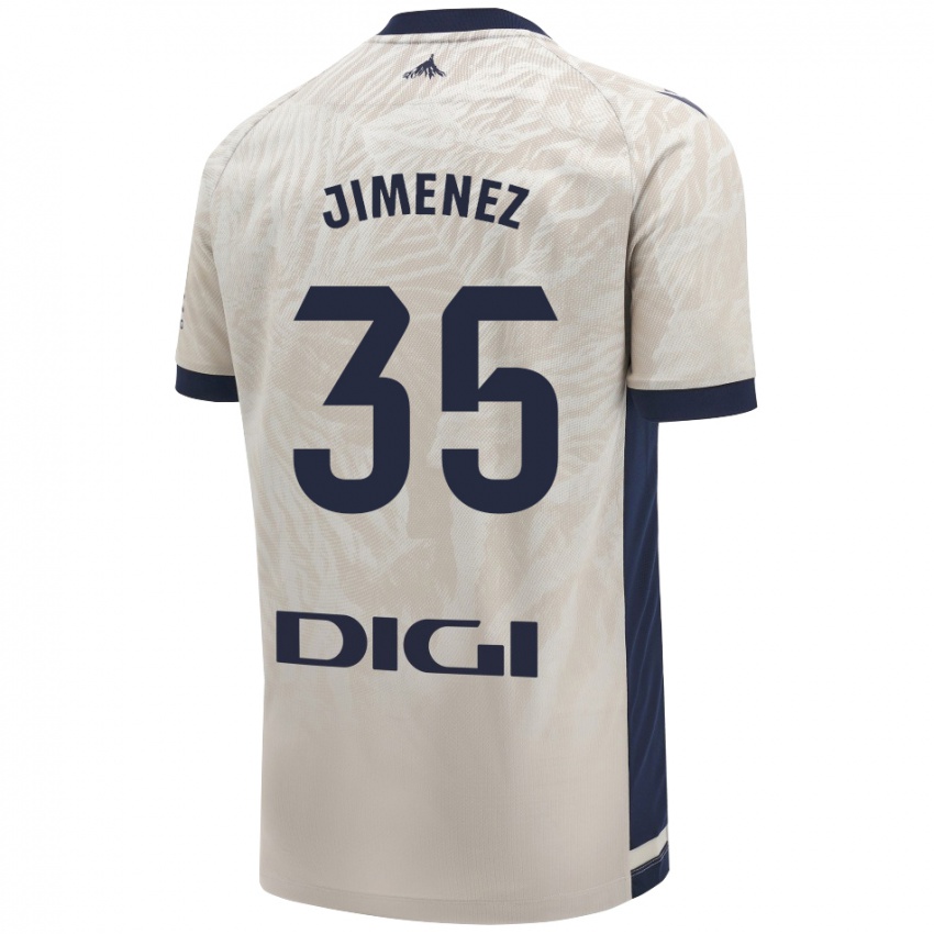 Niño Camiseta Álex Jimenez #35 Gris Claro 2ª Equipación 2024/25 La Camisa Argentina