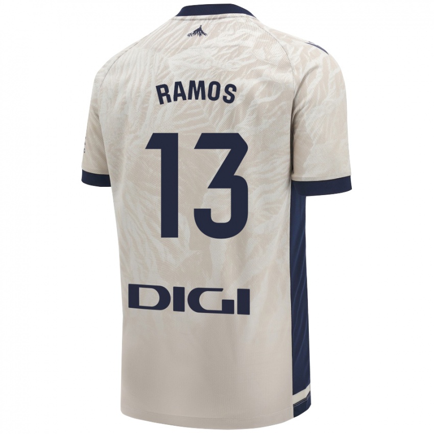 Niño Camiseta Darío Ramos #13 Gris Claro 2ª Equipación 2024/25 La Camisa Argentina