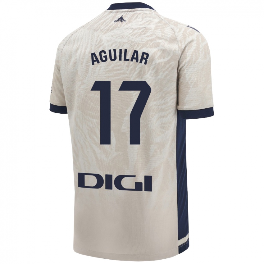 Niño Camiseta Eneko Aguilar #17 Gris Claro 2ª Equipación 2024/25 La Camisa Argentina