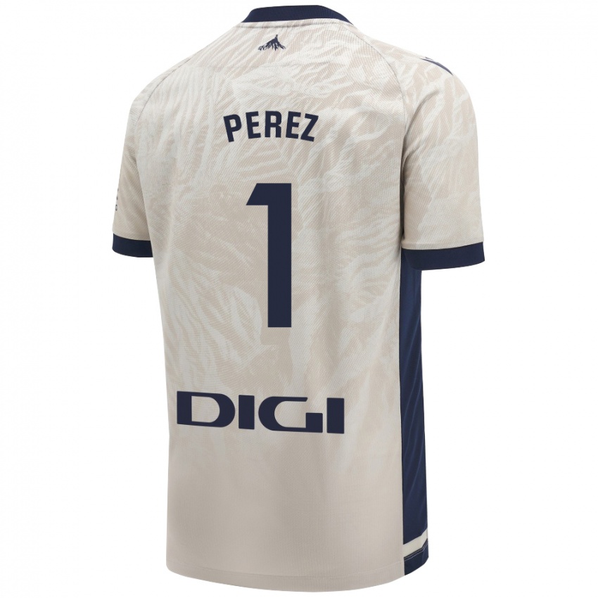 Niño Camiseta Silvia Pérez Fernández De Romarategui #1 Gris Claro 2ª Equipación 2024/25 La Camisa Argentina