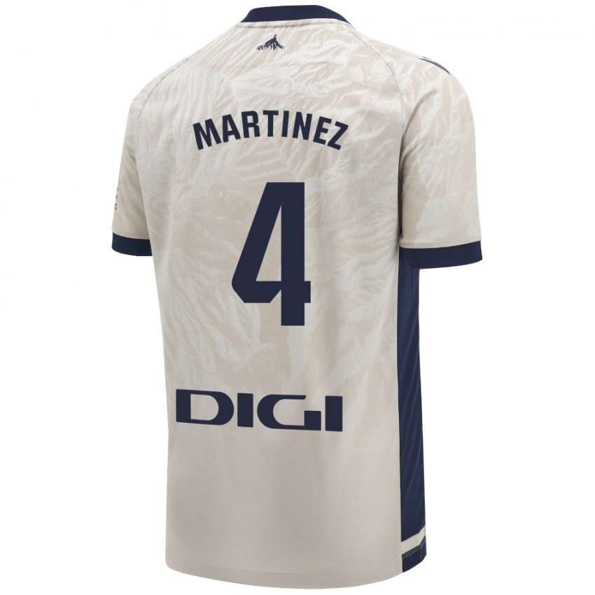 Niño Camiseta Vera Martínez Viota #4 Gris Claro 2ª Equipación 2024/25 La Camisa Argentina