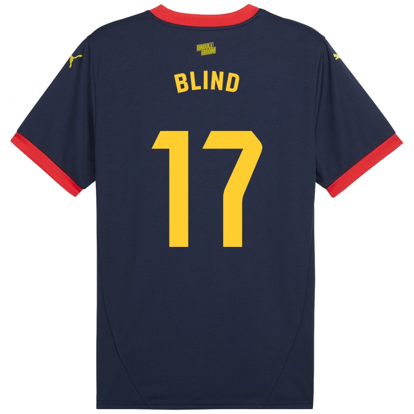 Niño Camiseta Daley Blind #17 Azul Marino Rojo 2ª Equipación 2024/25 La Camisa Argentina