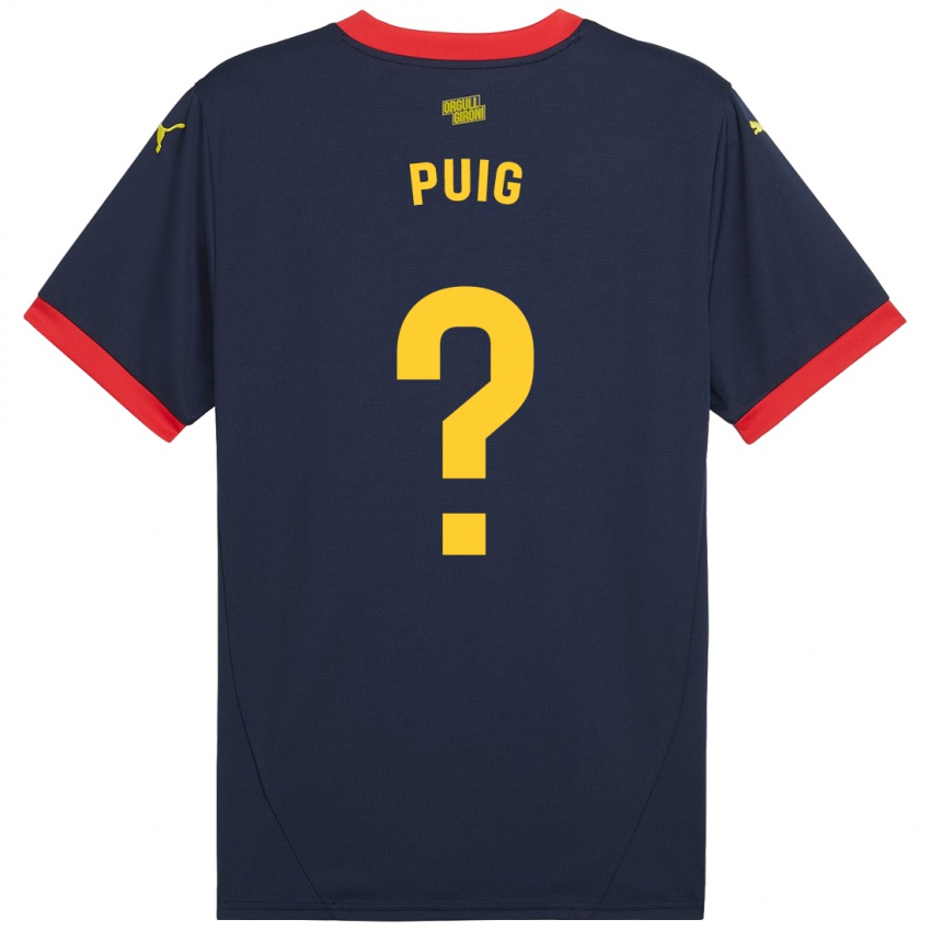 Niño Camiseta Sergi Puig #0 Azul Marino Rojo 2ª Equipación 2024/25 La Camisa Argentina