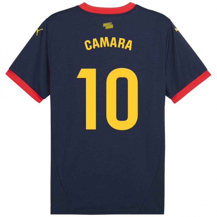 Niño Camiseta Dawda Camara #10 Azul Marino Rojo 2ª Equipación 2024/25 La Camisa Argentina