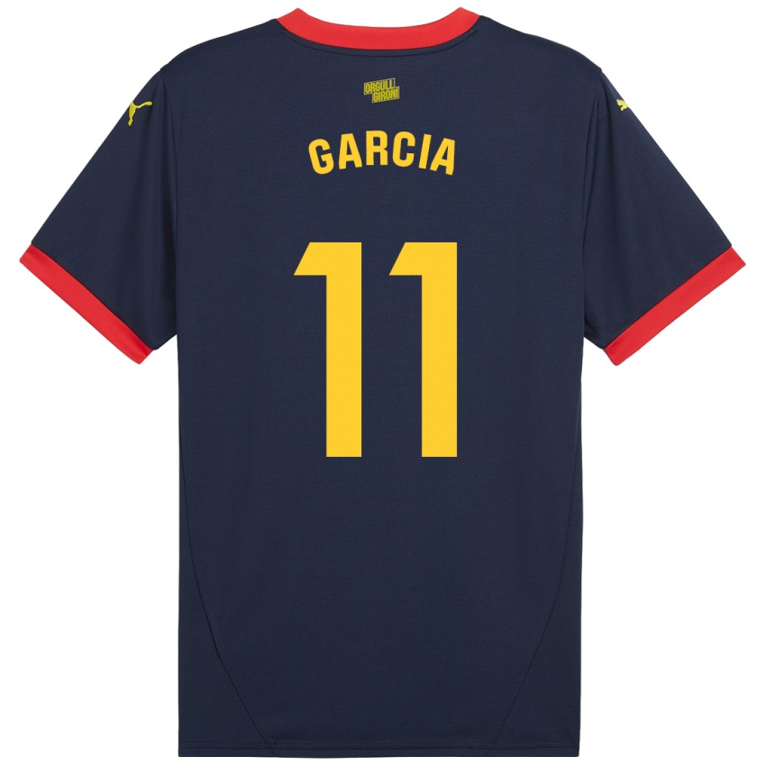 Niño Camiseta Jastin García #11 Azul Marino Rojo 2ª Equipación 2024/25 La Camisa Argentina