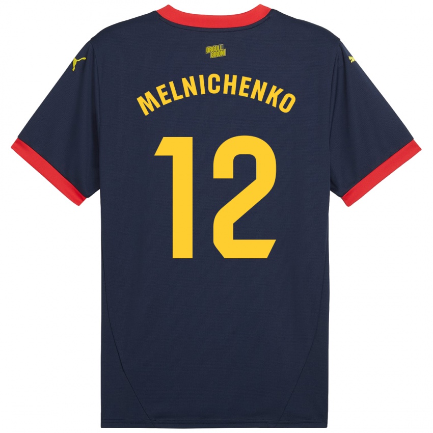 Niño Camiseta Dmytro Melnichenko #12 Azul Marino Rojo 2ª Equipación 2024/25 La Camisa Argentina