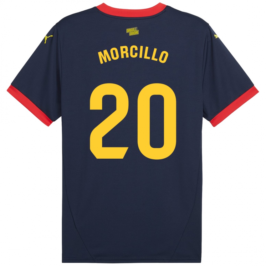 Niño Camiseta Luis Morcillo #20 Azul Marino Rojo 2ª Equipación 2024/25 La Camisa Argentina