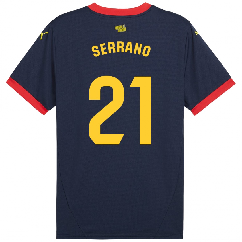 Niño Camiseta Ot Serrano #21 Azul Marino Rojo 2ª Equipación 2024/25 La Camisa Argentina