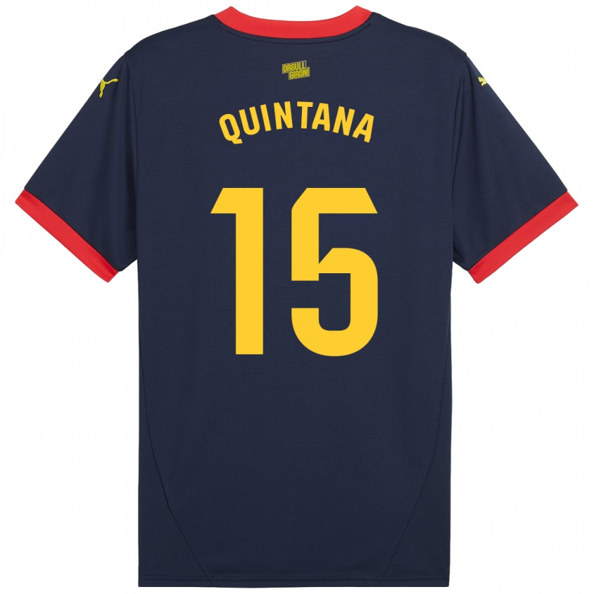 Niño Camiseta Amru Quintana #15 Azul Marino Rojo 2ª Equipación 2024/25 La Camisa Argentina