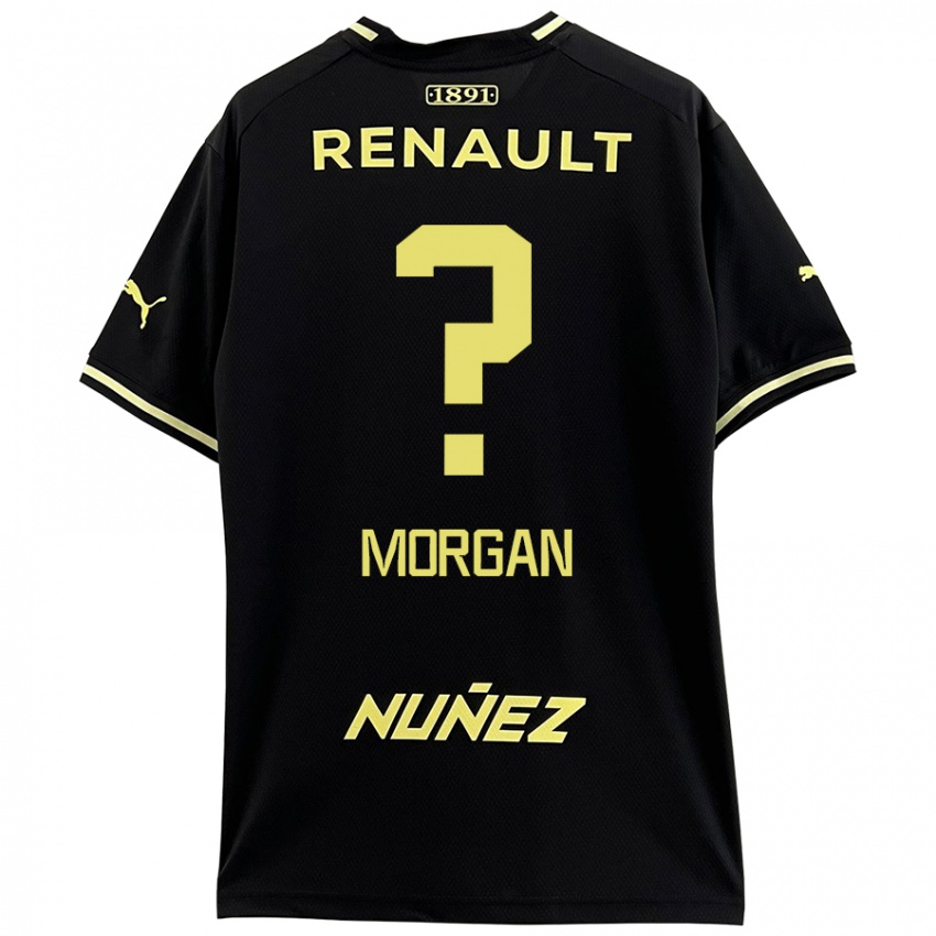 Niño Camiseta Kevin Morgan #0 Negro Amarillo 2ª Equipación 2024/25 La Camisa Argentina