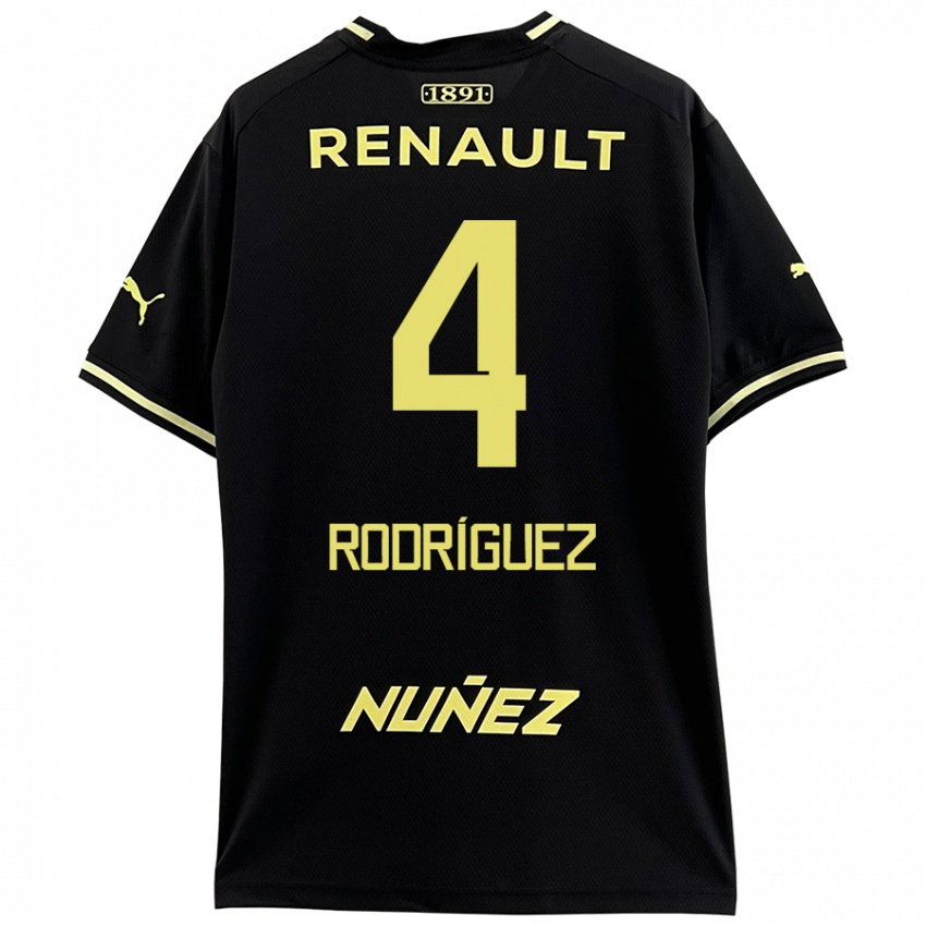 Niño Camiseta Guzmán Rodríguez #4 Negro Amarillo 2ª Equipación 2024/25 La Camisa Argentina