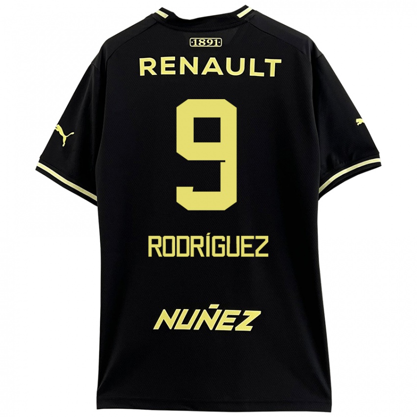 Niño Camiseta Agustín Rodríguez #9 Negro Amarillo 2ª Equipación 2024/25 La Camisa Argentina