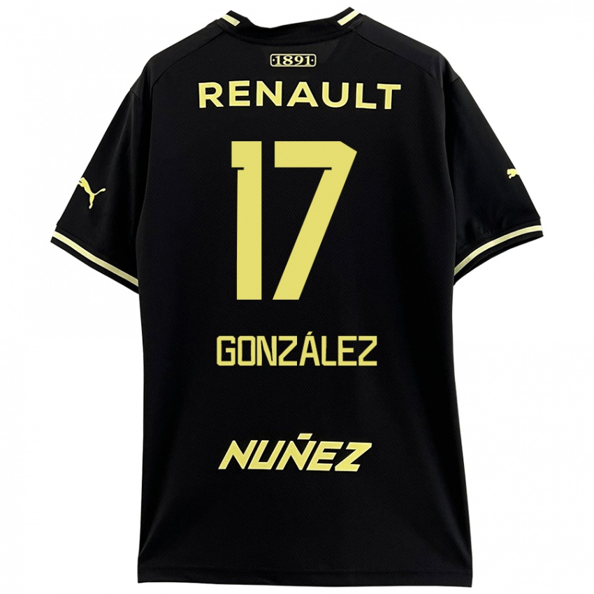 Niño Camiseta Luciano González #17 Negro Amarillo 2ª Equipación 2024/25 La Camisa Argentina