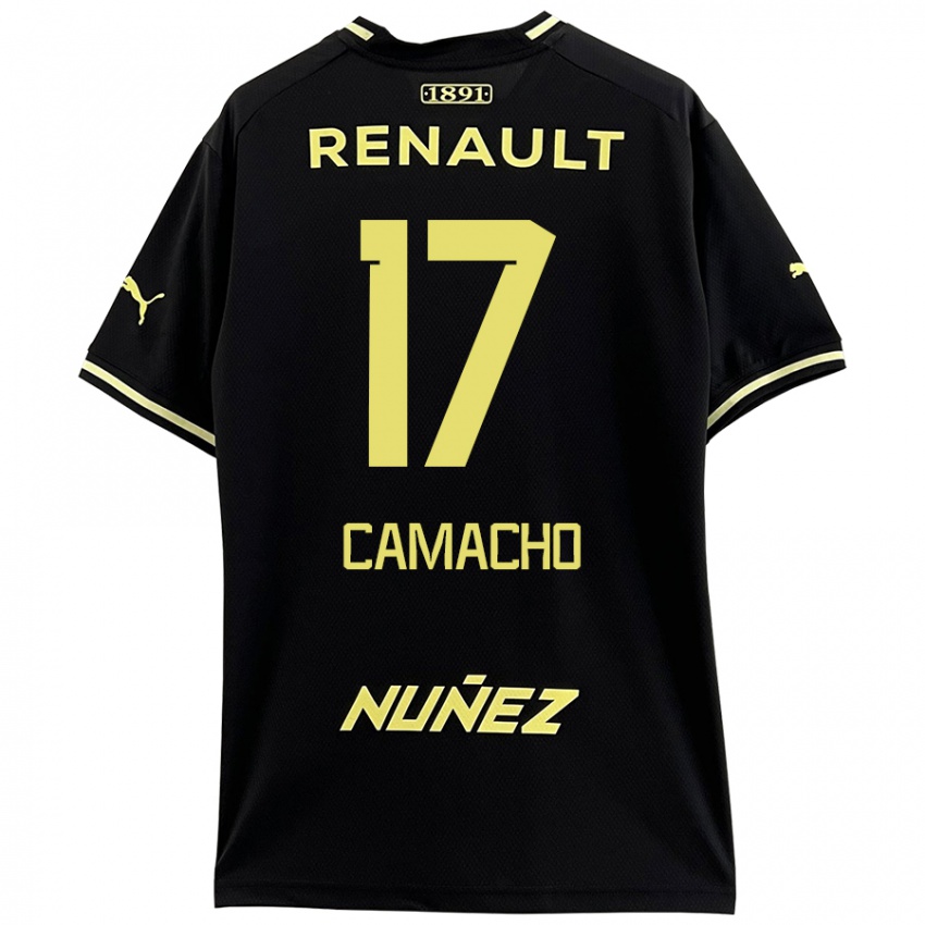 Niño Camiseta Sebastián Camacho #17 Negro Amarillo 2ª Equipación 2024/25 La Camisa Argentina