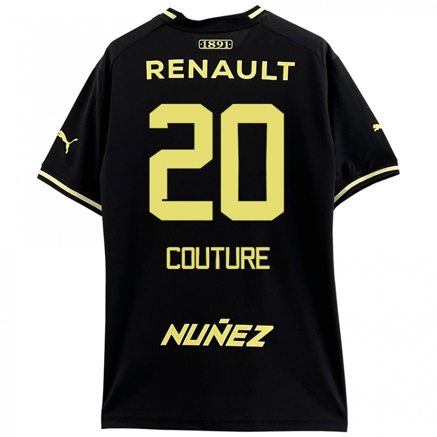 Niño Camiseta Lorenzo Couture #20 Negro Amarillo 2ª Equipación 2024/25 La Camisa Argentina