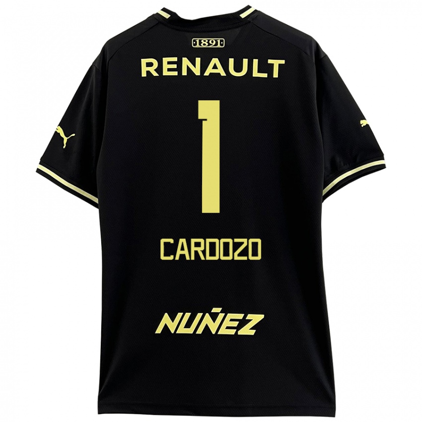 Niño Camiseta Thiago Cardozo #1 Negro Amarillo 2ª Equipación 2024/25 La Camisa Argentina