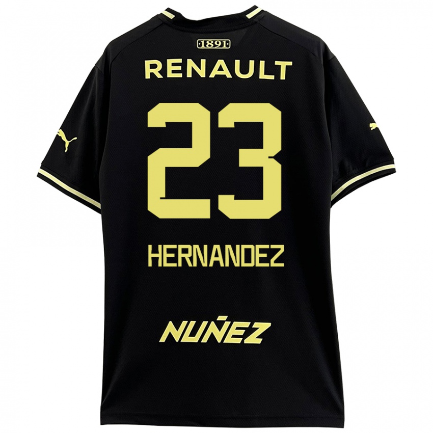 Niño Camiseta Abel Hernández #23 Negro Amarillo 2ª Equipación 2024/25 La Camisa Argentina