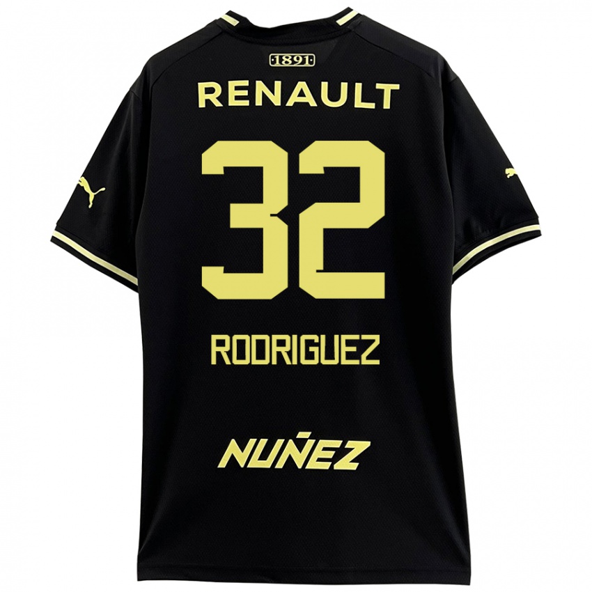 Niño Camiseta Randall Rodríguez #32 Negro Amarillo 2ª Equipación 2024/25 La Camisa Argentina