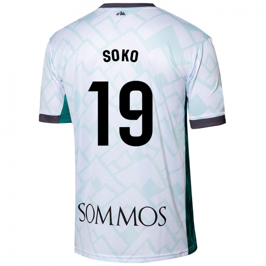 Niño Camiseta Patrick Soko #19 Blanco Verde 2ª Equipación 2024/25 La Camisa Argentina