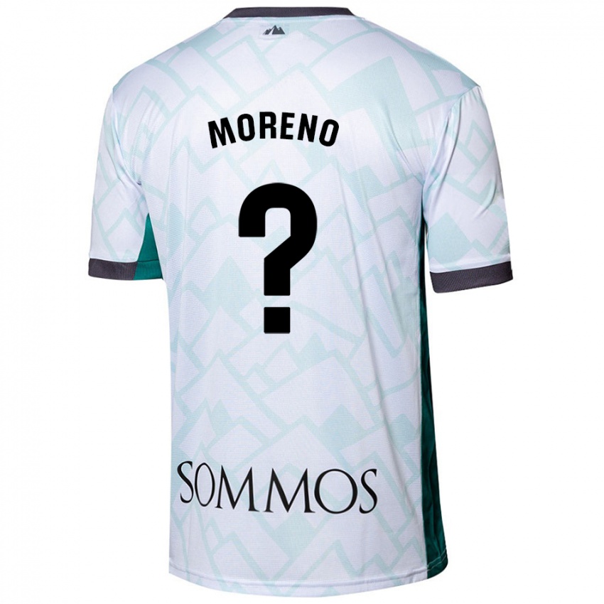 Niño Camiseta Eloy Moreno #0 Blanco Verde 2ª Equipación 2024/25 La Camisa Argentina