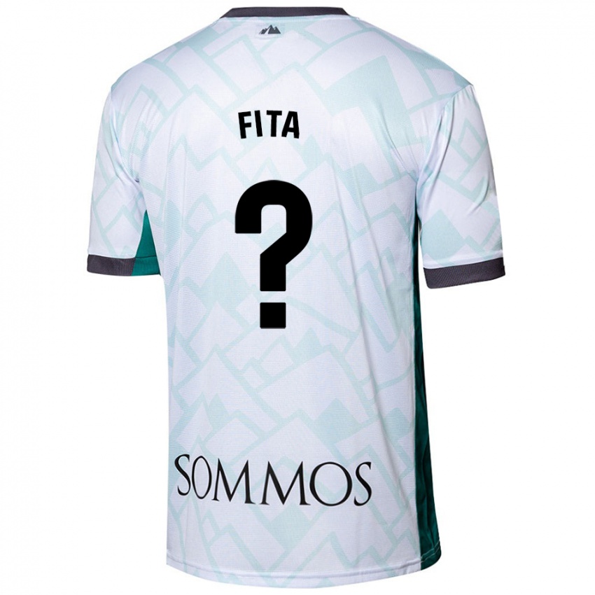 Niño Camiseta Álex Fita #0 Blanco Verde 2ª Equipación 2024/25 La Camisa Argentina