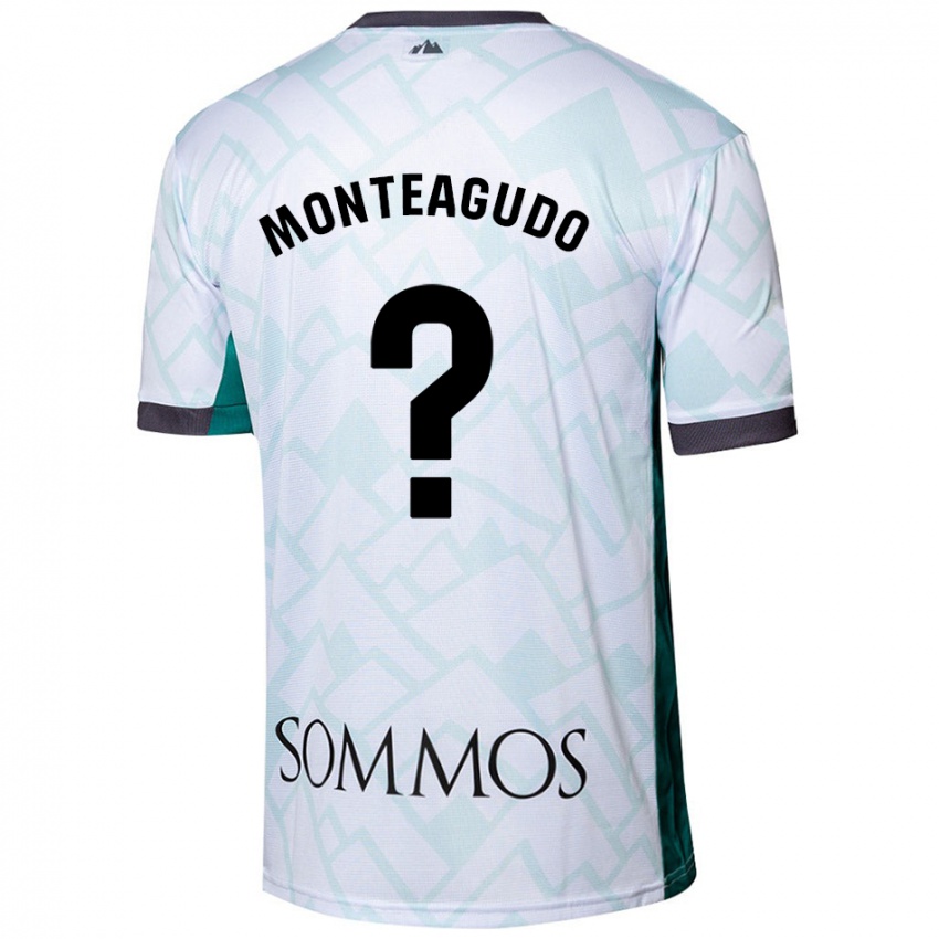 Niño Camiseta Miguel Monteagudo #0 Blanco Verde 2ª Equipación 2024/25 La Camisa Argentina