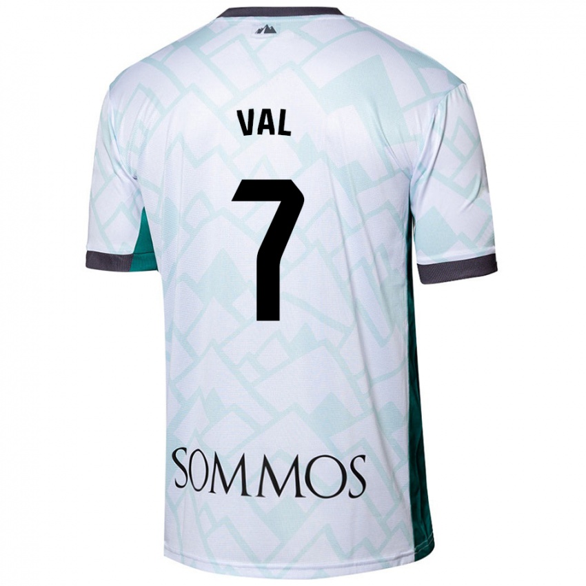 Niño Camiseta Rodri Val #7 Blanco Verde 2ª Equipación 2024/25 La Camisa Argentina