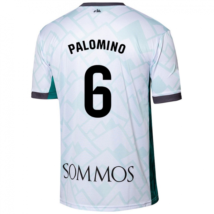 Niño Camiseta Yolanda Palomino #6 Blanco Verde 2ª Equipación 2024/25 La Camisa Argentina