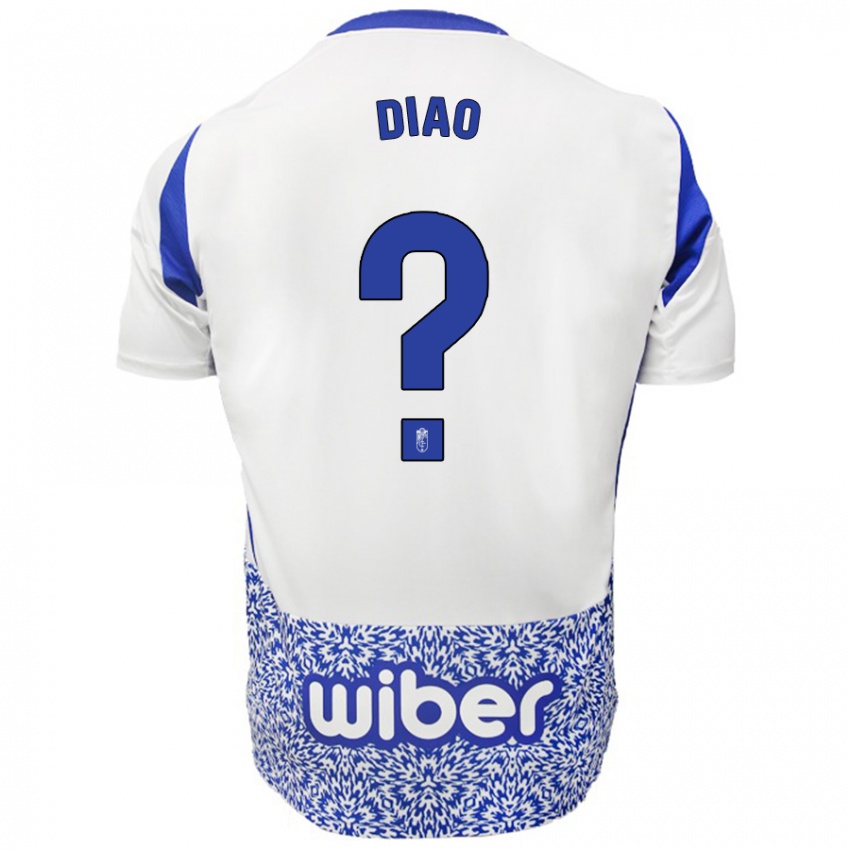 Niño Camiseta Siren Diao #0 Blanco Azul 2ª Equipación 2024/25 La Camisa Argentina