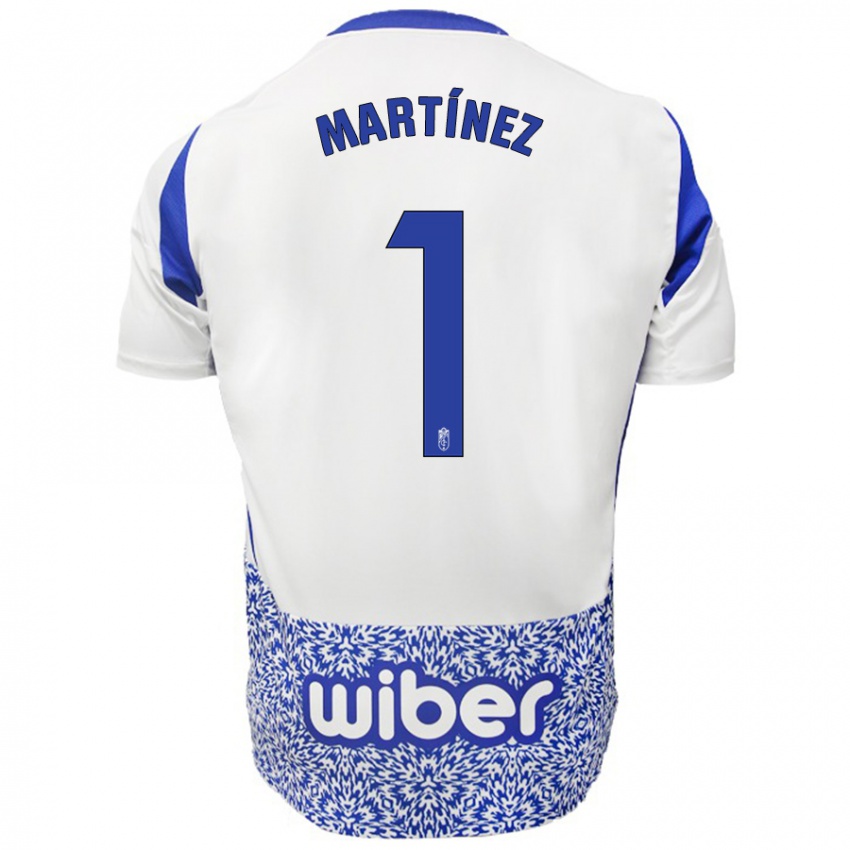 Niño Camiseta Marc Martínez #1 Blanco Azul 2ª Equipación 2024/25 La Camisa Argentina