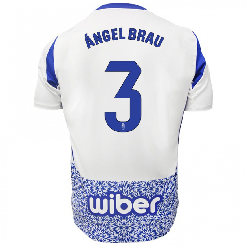 Niño Camiseta Miguel Ángel Brau #3 Blanco Azul 2ª Equipación 2024/25 La Camisa Argentina