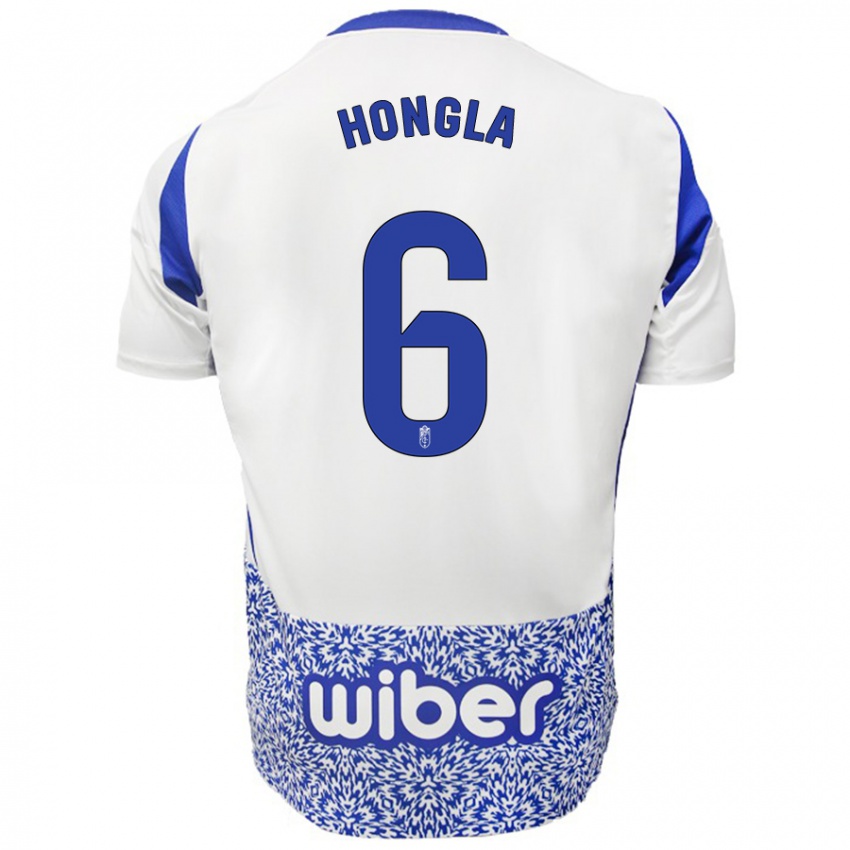 Niño Camiseta Martin Hongla #6 Blanco Azul 2ª Equipación 2024/25 La Camisa Argentina