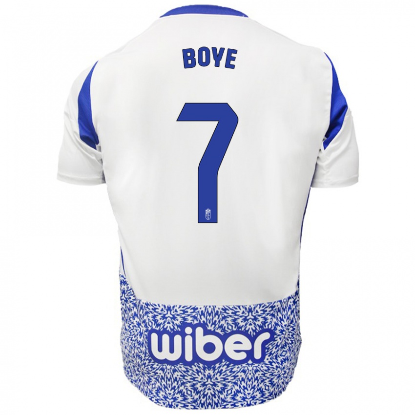 Niño Camiseta Lucas Boyé #7 Blanco Azul 2ª Equipación 2024/25 La Camisa Argentina