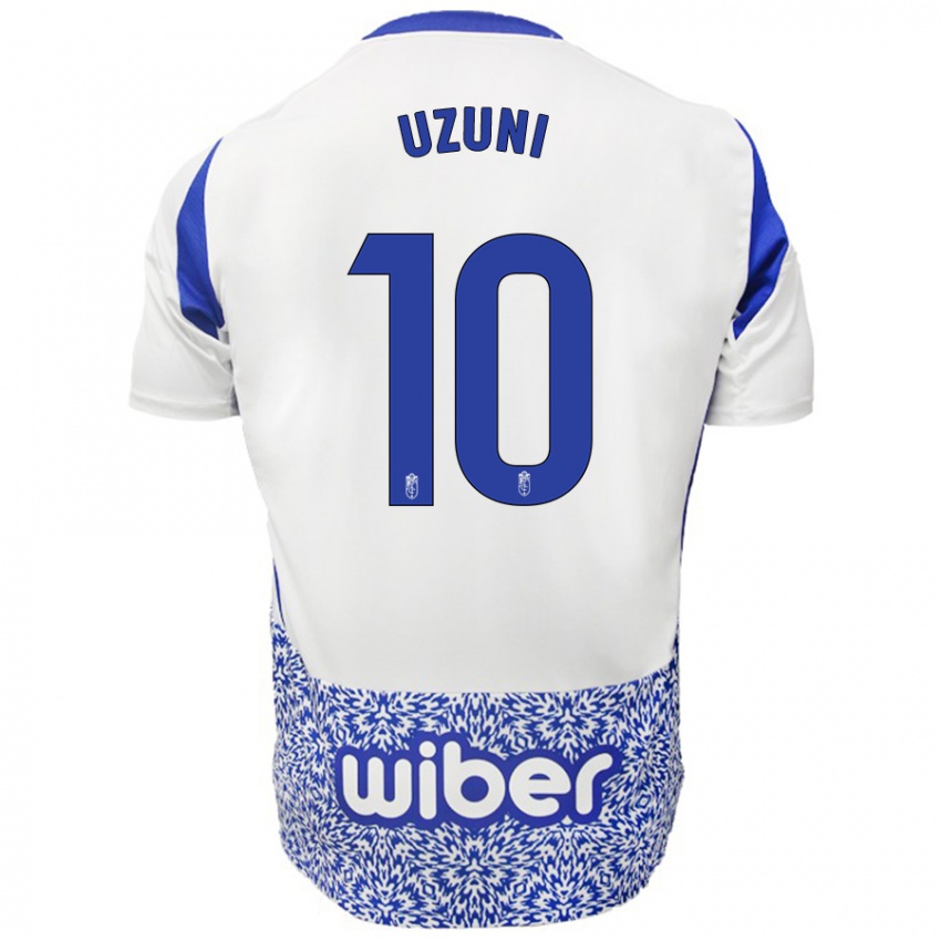 Niño Camiseta Myrto Uzuni #10 Blanco Azul 2ª Equipación 2024/25 La Camisa Argentina