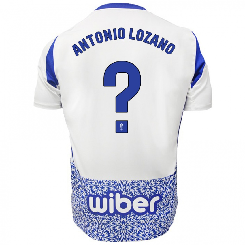 Niño Camiseta José Antonio Lozano #0 Blanco Azul 2ª Equipación 2024/25 La Camisa Argentina