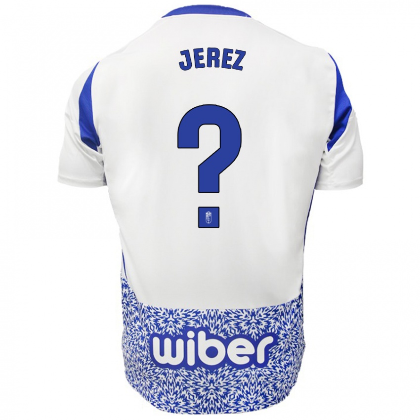 Niño Camiseta Adrián Jerez #0 Blanco Azul 2ª Equipación 2024/25 La Camisa Argentina