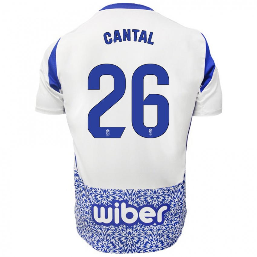 Niño Camiseta Paco Cantal #26 Blanco Azul 2ª Equipación 2024/25 La Camisa Argentina