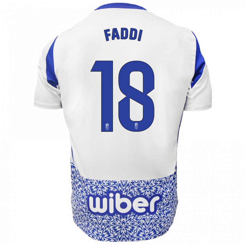 Niño Camiseta Inés Faddi #18 Blanco Azul 2ª Equipación 2024/25 La Camisa Argentina