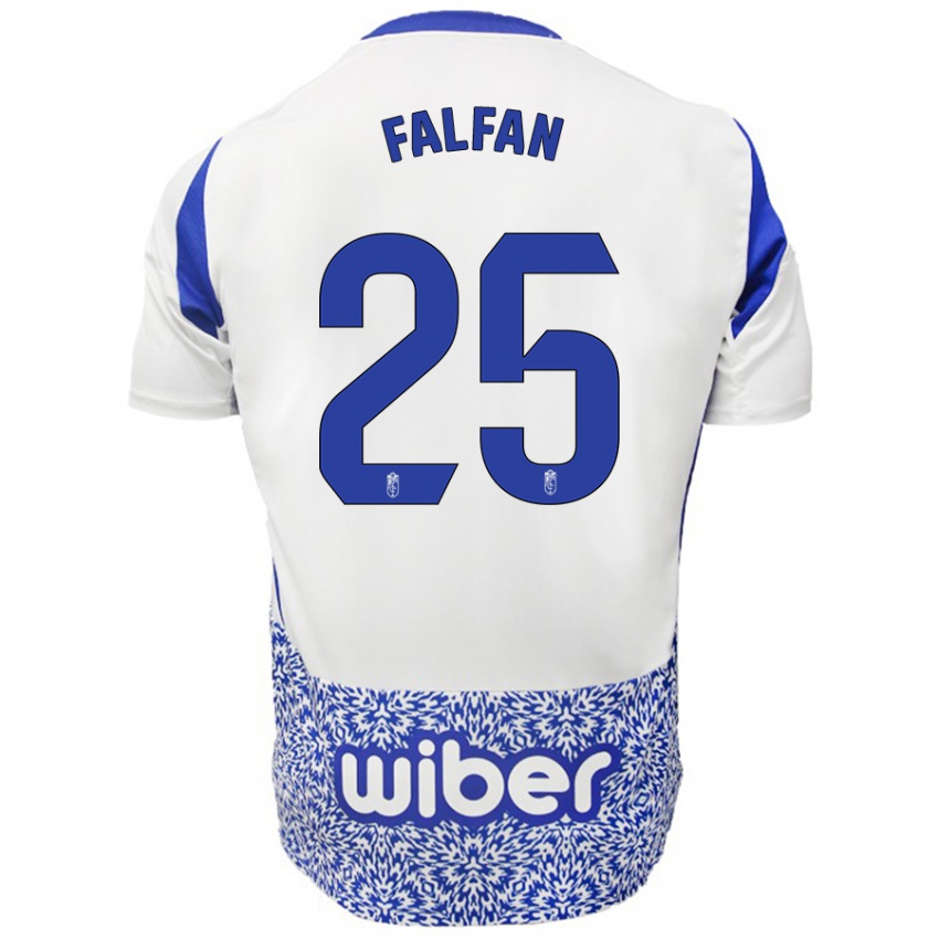 Niño Camiseta Daiana Falfán #25 Blanco Azul 2ª Equipación 2024/25 La Camisa Argentina