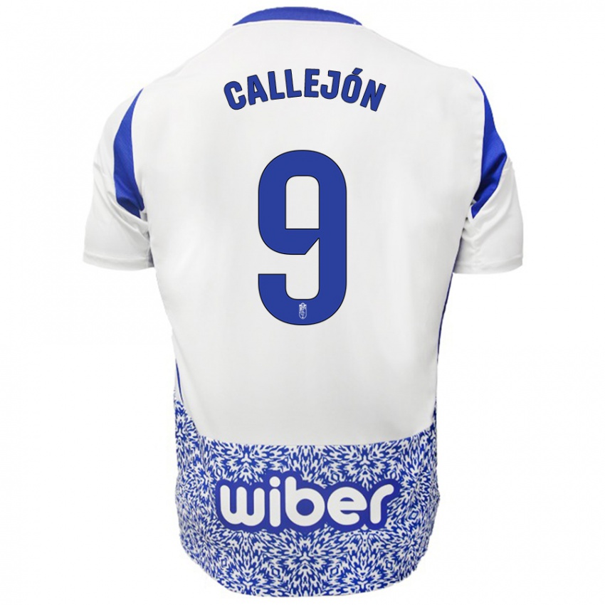 Niño Camiseta José Callejón #9 Blanco Azul 2ª Equipación 2024/25 La Camisa Argentina