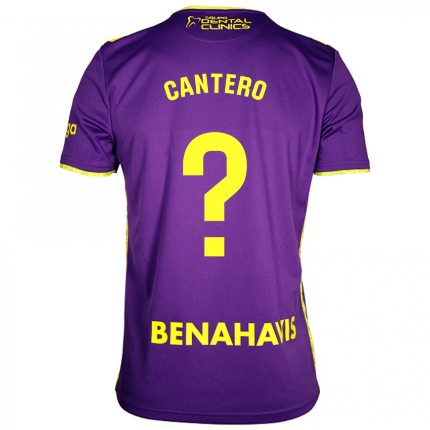 Niño Camiseta José Cantero #0 Púrpura Amarillo 2ª Equipación 2024/25 La Camisa Argentina