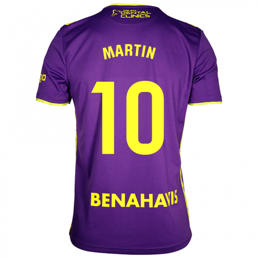 Niño Camiseta Jesús Martín #10 Púrpura Amarillo 2ª Equipación 2024/25 La Camisa Argentina