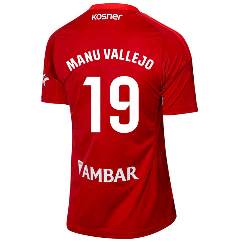 Niño Camiseta Manu Vallejo #19 Blanco Azul 2ª Equipación 2024/25 La Camisa Argentina