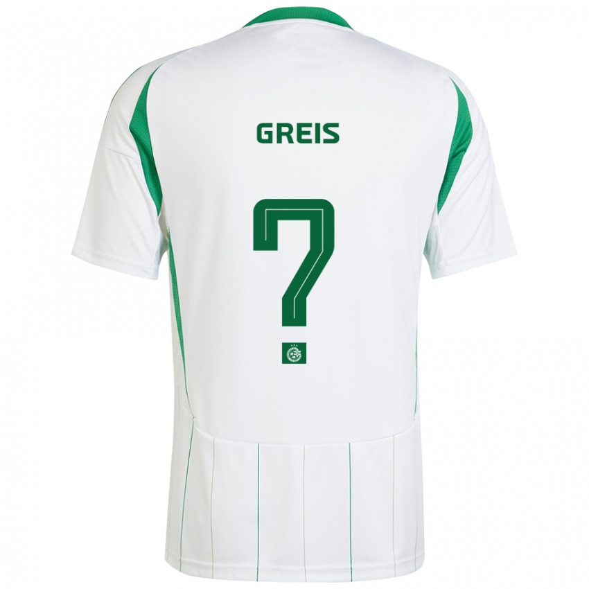 Niño Camiseta Nitai Greis #0 Blanco Verde 2ª Equipación 2024/25 La Camisa Argentina